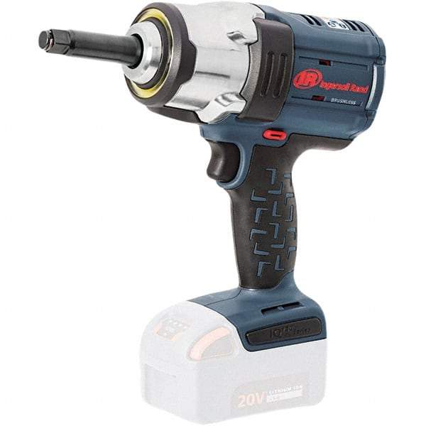 Ingersoll-Rand - 1/2" Drive 20 Volt Pistol Grip Cordless Impact Wrench & Ratchet - 0 to 1,900 RPM, 0 to 2,450 BPM, 1,500 Ft/Lb Torque, Lithium-Ion Batteries - USA Tool & Supply