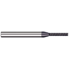 Harvey Tool - Square End Mills; Mill Diameter (Inch): 1/16 ; Mill Diameter (Decimal Inch): 0.0620 ; Length of Cut (Inch): 3/8 ; Length of Cut (Decimal Inch): 0.3750 ; Material: Solid Carbide ; Finish/Coating: AlTiN Nano