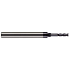 Harvey Tool - 0.1", 0.3" LOC, 1/8" Shank Diam, 1-1/2" OAL, 4 Flute Solid Carbide Square End Mill - Exact Industrial Supply