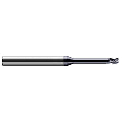 Harvey Tool - Corner Radius & Corner Chamfer End Mills; Mill Diameter (Inch): 1/64 ; Mill Diameter (Decimal Inch): 0.0150 ; End Type: Corner Radius ; Corner Radius (Decimal Inch): 0.0030 ; Number of Flutes: 3 ; Material: Solid Carbide - Exact Industrial Supply