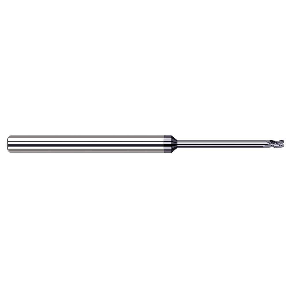 Harvey Tool - Corner Radius & Corner Chamfer End Mills; Mill Diameter (Inch): 1/4 ; Mill Diameter (Decimal Inch): 0.2500 ; End Type: Corner Radius ; Corner Radius (Inch): 1/64 ; Corner Radius (Decimal Inch): 0.0150 ; Number of Flutes: 4 - Exact Industrial Supply