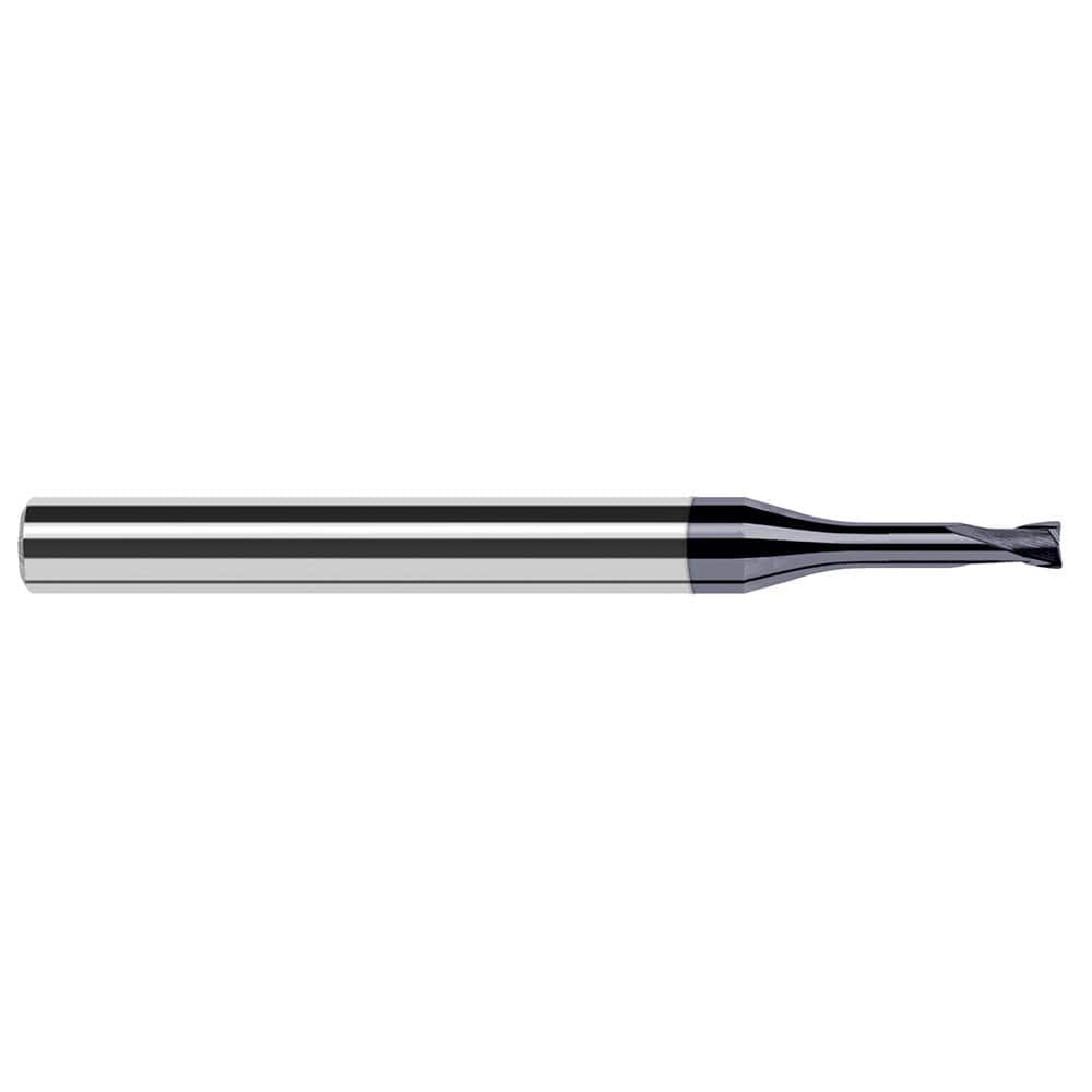Corner Radius End Mill: 3/16″ Dia, 0.15″ LOC, 1/64″ Radius, 4 Flutes, Solid Carbide 2-1/2″ OAL, 1/4″ Shank Dia, 20 ° Helix, AlTiN Coated, Corner Radius End