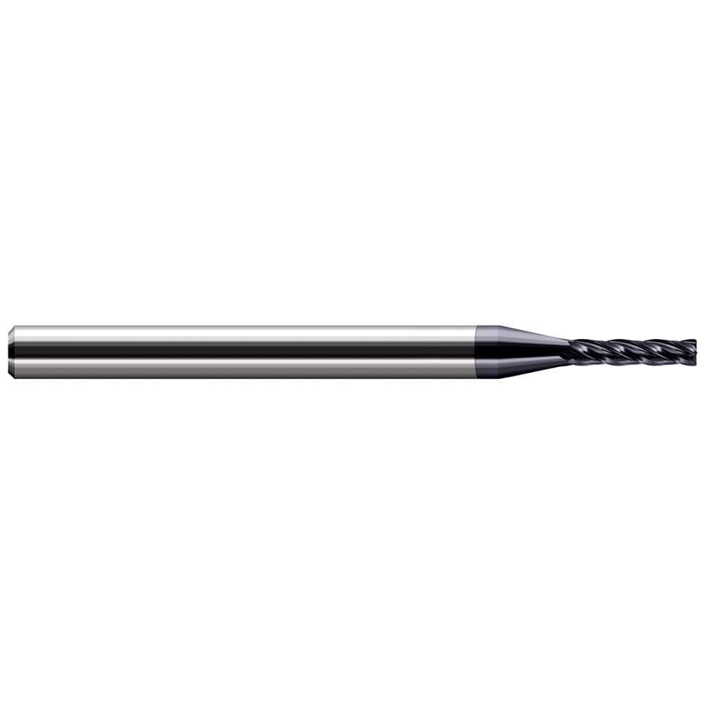 Harvey Tool - 1mm Diam 4 Flute Solid Carbide 0.005" Corner Radius - Exact Industrial Supply