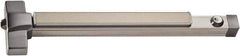 PDQ - 33 to 48" Wide Door Range, Antimicrobial, Satin Stainless Steel Finish Fire Rated Rim Exit Push Bar - Fits 37 to 48" Door - USA Tool & Supply
