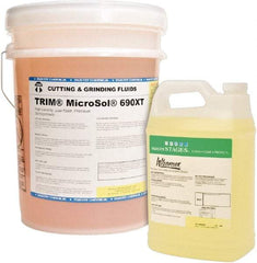 Master Fluid Solutions - Trim MicroSol 690XT, 5 Gal Pail Cutting & Cleaning Fluid - Semisynthetic, For Machining - USA Tool & Supply