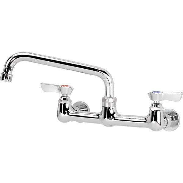 Krowne - Wall Mount, Service Sink Faucet without Spray - Two Handle, Blade Handle, Standard Spout, No Drain - USA Tool & Supply