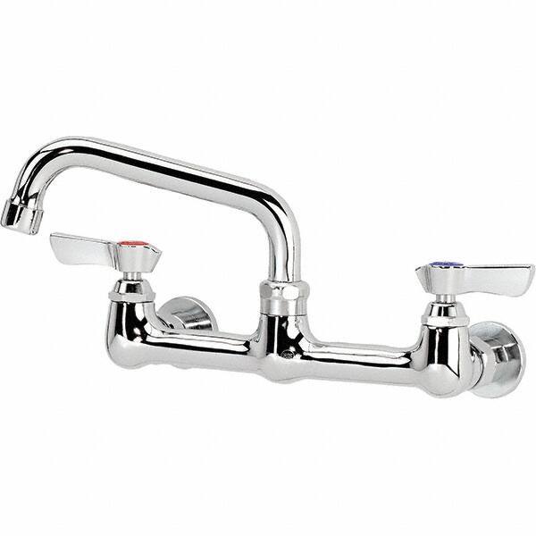 Krowne - Wall Mount, Service Sink Faucet without Spray - Two Handle, Blade Handle, Standard Spout, No Drain - USA Tool & Supply