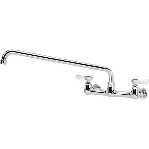 Krowne - Wall Mount, Service Sink Faucet without Spray - Two Handle, Blade Handle, Standard Spout, No Drain - USA Tool & Supply