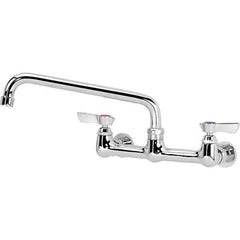 Krowne - Wall Mount, Service Sink Faucet without Spray - Two Handle, Blade Handle, Standard Spout, No Drain - USA Tool & Supply