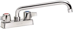 Krowne - Deck Mount, Bar and Hospitality Faucet without Spray - Two Handle, Color Coded Handle, Standard Spout, No Drain - USA Tool & Supply