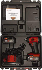 Chicago Pneumatic - 3/8" Drive 20 Volt Pistol Grip Cordless Impact Wrench & Ratchet - 2,400 RPM, 150 Ft/Lb Torque, 2 Lithium-Ion Batteries Included - USA Tool & Supply