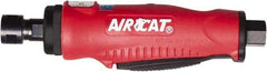 AIRCAT - 1/4" Collet, Straight Handle, Straight Air Die Grinder - 22,000 RPM, Rear Exhaust, 6 CFM, 0.5 hp, 90 psi, 1/4" Inlet - USA Tool & Supply