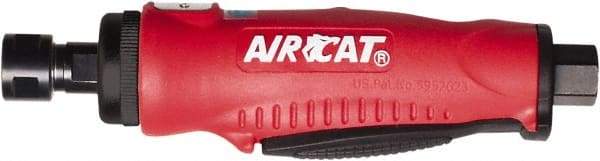 AIRCAT - 1/4" Collet, Straight Handle, Straight Air Die Grinder - 20,000 RPM, Rear Exhaust, 4 CFM, 0.38 hp, 90 psi, 1/4" Inlet - USA Tool & Supply