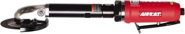 AIRCAT - 4" Wheel Diam, 14,000 RPM, Pneumatic Cutoff & Cutoff-Grinder Tool - Straight Handle, 1/4" Inlet - USA Tool & Supply