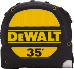 DeWALT - 35' x 1-1/4" Tape Measure - 1/16" Graduation, Inch Graduation Style - USA Tool & Supply