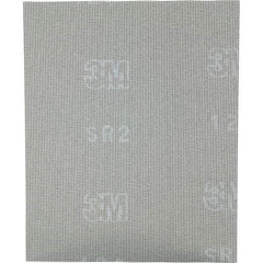 3M - 80 Grit, Silicon Carbide Sanding Sheet - 11" Long x 9" Wide, Medium Grade, Weighted Cloth Backing - USA Tool & Supply
