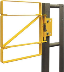 FabEnCo - Carbon Steel Self Closing Rail Safety Gate - Fits 28 to 30-1/2" Clear Opening, 25" Wide x 42" Door Height, - USA Tool & Supply