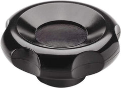 Elesa - 3.15" Head Diam, 6 Point Lobed Knob - 1/2" Hole, Glass Fiber Reinforced Technopolymer - USA Tool & Supply