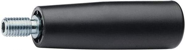 Elesa - M8 Threaded Stem, Revolving Handwheel & Machine Handle - High Impact Polypropylene Traditional Handle, 0.59" Long Steel Stem, 2.56" Handle Length - USA Tool & Supply