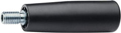 Elesa - M6 Threaded Stem, Revolving Handwheel & Machine Handle - High Impact Polypropylene Traditional Handle, 0.51" Long Steel Stem, 2.2" Handle Length - USA Tool & Supply