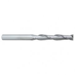 3/8 Dia. x 4 Overall Length 2-Flute Square End Solid Carbide SE End Mill-Round Shank-Center Cutting-Uncoated - USA Tool & Supply