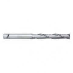 12mm Dia. x 153mm Overall Length 2-Flute Square End Solid Carbide SE End Mill-Round Shank-Center Cutting-Uncoated - USA Tool & Supply