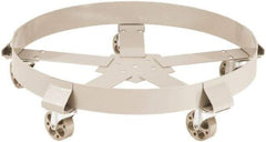 PRO-SOURCE - 1,400 Lb Load Capacity, 55 Gal Drum Dolly - 23-1/2" Wide x 6-1/2" High, Steel Wheels - USA Tool & Supply