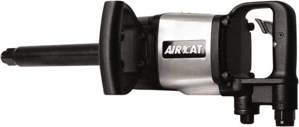 AIRCAT - 1" Drive, 5,000 RPM, 1,800 Ft/Lb Torque Impact Wrench - D-Handle, 1,400 IPM, 12 CFM, 90 psi, 1/2" NPT Inlet - USA Tool & Supply