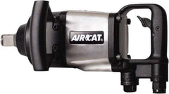 AIRCAT - 1" Drive, 5,000 RPM, 1,800 Ft/Lb Torque Impact Wrench - D-Handle, 1,400 IPM, 12 CFM, 90 psi, 1/2" NPT Inlet - USA Tool & Supply