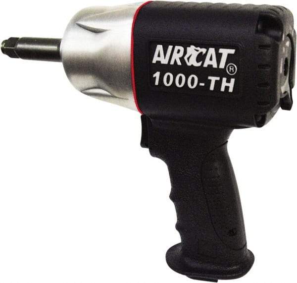 AIRCAT - 1/2" Drive, 8,000 RPM, 800 Ft/Lb Torque Impact Wrench - Pistol Grip Handle, 1,300 IPM, 8 CFM, 90 psi, 1/4" NPT Inlet - USA Tool & Supply