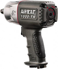 AIRCAT - 1/2" Drive, 8,000 RPM, 800 Ft/Lb Torque Impact Wrench - Pistol Grip Handle, 1,300 IPM, 8 CFM, 90 psi, 1/4" NPT Inlet - USA Tool & Supply