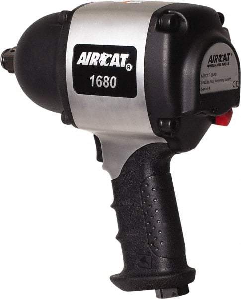 AIRCAT - 3/4" Drive, 4,500 RPM, 1,200 Ft/Lb Torque Impact Wrench - Pistol Grip Handle, 950 IPM, 8 CFM, 90 psi, 3/8" NPT Inlet - USA Tool & Supply