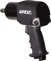 AIRCAT - 1/2" Drive, 9,500 RPM, 725 Ft/Lb Torque Impact Wrench - Pistol Grip Handle, 1,600 IPM, 8 CFM, 90 psi, 1/4" NPT Inlet - USA Tool & Supply