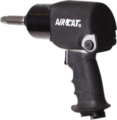 AIRCAT - 1/2" Drive, 9,500 RPM, 725 Ft/Lb Torque Impact Wrench - Pistol Grip Handle, 1,600 IPM, 8 CFM, 90 psi, 1/4" NPT Inlet - USA Tool & Supply