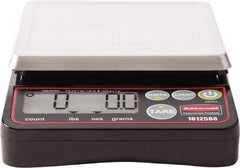 Rubbermaid - 2 Lb. Capacity, Digital Portion Control Scale - 0.1 and 1/8 oz. Graduation, 5-1/8 x 5-1/8" Platform - USA Tool & Supply