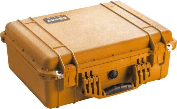 Pelican Products, Inc. - 15-49/64" Wide x 7-13/32" High, Clamshell Hard Case - Orange, Polyethylene - USA Tool & Supply