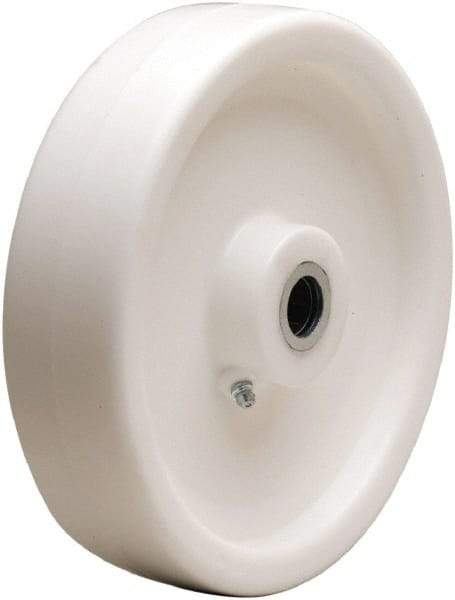 Hamilton - 8 Inch Diameter x 2 Inch Wide, Polyolefin Caster Wheel - 900 Lb. Capacity, 2-3/16 Inch Hub Length, 1/2 Inch Axle Diameter, Straight Roller Bearing - USA Tool & Supply