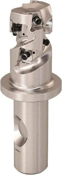 Seco - 25mm Cutting Diam, 20mm Shank Diam, 8mm Max Depth of Cut, Straight Shank Indexable Copy End Mill - 2 Inserts, LOEX Insert, R217.94 Toolholder - USA Tool & Supply