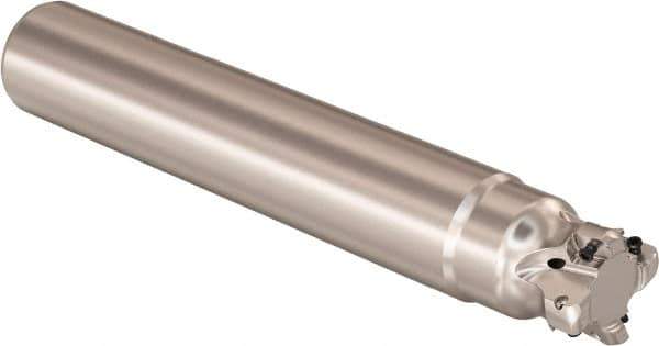 Seco - 32mm Cutting Diam, 32mm Shank Diam, 0.9mm Max Depth of Cut, Straight Shank Indexable Copy End Mill - 4 Inserts, LOHT Insert, R217.21 Toolholder - USA Tool & Supply