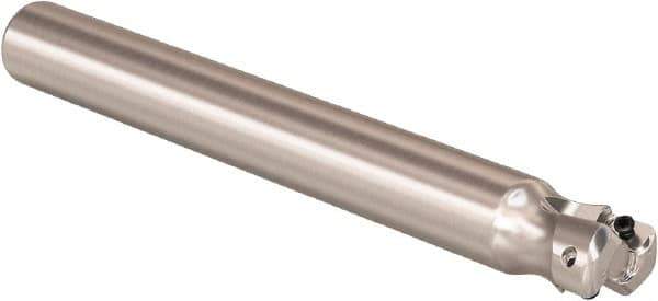 Seco - 20mm Cutting Diam, 18mm Shank Diam, 0.9mm Max Depth of Cut, Straight Shank Indexable Copy End Mill - 2 Inserts, LOHT Insert, R217.21 Toolholder - USA Tool & Supply