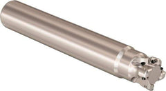 Seco - 1" Cutting Diam, 1-1/4" Shank Diam, 0.9mm Max Depth of Cut, Straight Shank Indexable Copy End Mill - 4 Inserts, LOHT Insert, R217.21 Toolholder - USA Tool & Supply
