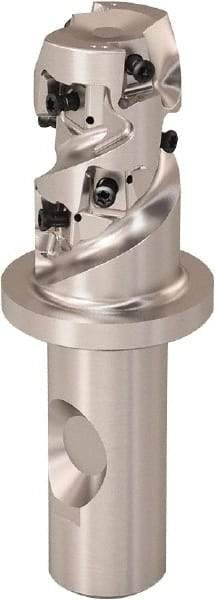 Seco - 25mm Cutting Diam, 20mm Shank Diam, 8mm Max Depth of Cut, Straight Shank Indexable Copy End Mill - 2 Inserts, LOEX Insert, R217.94 Toolholder - USA Tool & Supply