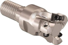 Seco - 16mm Cutting Diam, 0.32mm Max Depth of Cut, Modular Connection Indexable Copy End Mill - 3 Inserts, LPHT Insert, R217.21 Toolholder - USA Tool & Supply