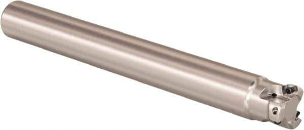 Seco - 20mm Cutting Diam, 18mm Shank Diam, 0.32mm Max Depth of Cut, Straight Shank Indexable Copy End Mill - 3 Inserts, LPHT Insert, R217.21 Toolholder - USA Tool & Supply