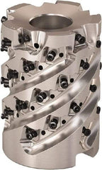 Seco - 5 Inserts, 50mm Cut Diam, 1-1/16" Arbor Diam, 57mm Max Depth of Cut, Indexable Square-Shoulder Face Mill - 0° Lead Angle, 2.7559" High, LOEX Insert Compatibility, Series Square T4-08 - USA Tool & Supply