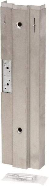 Door Innovation - 5-3/4" Wide x 21.6" High, Galvanized, Door Reinforcer - 1-3/4" Thick Door, Use with Right Hand Steel Door Frame - USA Tool & Supply