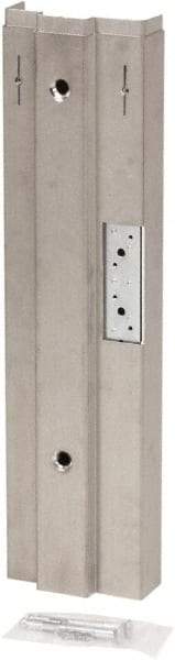 Door Innovation - 5-3/4" Wide x 21.6" High, Galvanized, Door Reinforcer - 1-3/4" Thick Door, Use with Left Hand Steel Door Frame - USA Tool & Supply