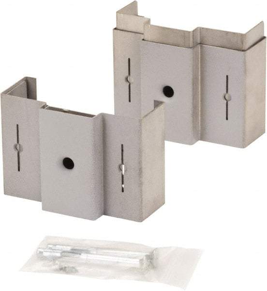 Door Innovation - 5-3/4" Wide x 4" High, Galvanized, Door Reinforcer - 1-3/4" Thick Door, Use with Universal Steel Door Jamb - USA Tool & Supply