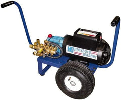 Value Collection - Electric, 20 Amp, 4 hp, 2,000 psi, 3 GPM, Cold Water Pressure Washer - General Triplex Ceramic Plunger, 25' x 3/8" Hose, 220 Max Volts - USA Tool & Supply