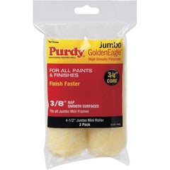 Purdy - 3/8" Nap, 4-1/2" Wide Paint Roller Cover - Semi-Smooth Texture, High Density Polyester - USA Tool & Supply
